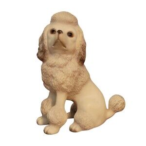 Vintage Global Art Harvey Knox Kingdom 1986 Pom Pom Poodle Figure 4" Tall